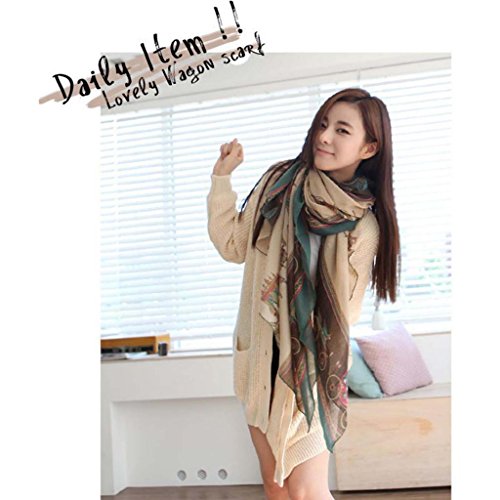 SHENGXILU Women's Double Side Cashmere Pure Color Print Scarf