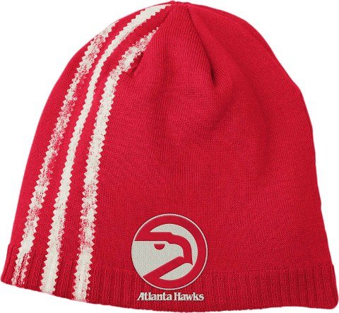 Atlanta Hawks Adidas Retro Cuffless Distressed Striped Knit Hat