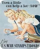 Even A Little Can Help A Lot Now WWii US Vintage MOUSE PAD