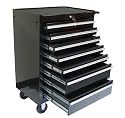 TB-2080BBS-B 7 Drawers Roller Metal Tool Chest, Black