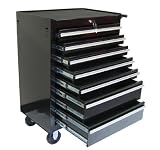 TB-2080BBS-B 7 Drawers Roller Metal Tool Chest, Black