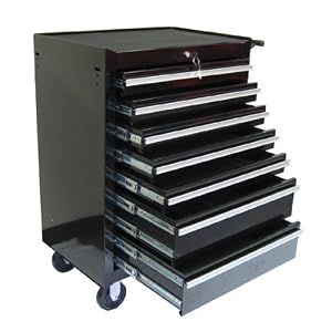 TB-2080BBS-B 7 Drawers Roller Metal Tool Chest, Black by 