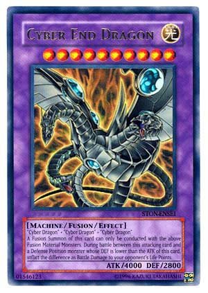 Yu-Gi-Oh GX STON-ENSE1 CYBER END DRAGON Limited Edition card