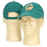 Miami Dolphins Weahtered Patch Slouch Style Adjustable Hat -Teal