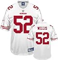 Patrick Willis Jersey: Reebok 2009 White Replica #52 San Francisco 49ers Jersey