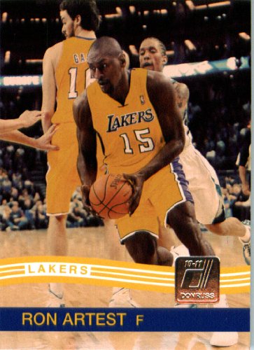 2010 / 2011 Donruss # 209 Ron Artest Los Angeles Lakers NBA Trading Card- In Protective Screwdown Case!