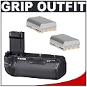 Canon BG-E3 Battery Grip for Digital Rebel XT & XTi Digital SLR Camera + (2) Spare NB-2LH Lithium-Ion Battery Pack