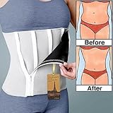 35"-60"waistline Neoprene 5 Zipper Adjustable Weight Loss Slimming Belt Waist Trimmer