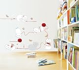 Easy Instant Decoration Wall Sticker Decal Kitties and Yarn 51oqjn6XmpL. SL160 Easy Instant Decoration Wall Sticker Decal Kitties and Yarn