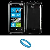 Clear 2 Piece Protective Shield Deflector Crystal Hard Case for Sprint HTC  ....