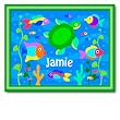 Somethin' Fishy Large Green Personalized Print