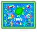 Somethin' Fishy Large Green Personalized Print