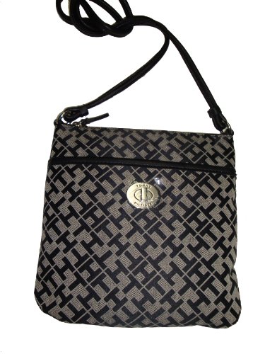 Women's/Girl's Tommy Hilfiger Small Xbody/Crossbody Handbag (Black Alpaca)
