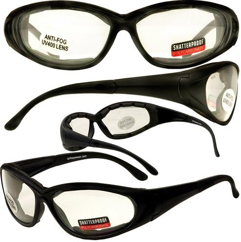 Gobys-1 Foam Padded Motorcycle Safety Glasses