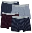 Fruit of the Loom Men's 4-Pack Stripe/Solid Assorted Trunks