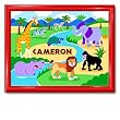 Wild Animals Large Gloss Red Personalized Print