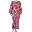 Evening Gown Long Sleeve Viscose Caftan Size L (kftn843)