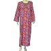 Evening Gown Long Sleeve Viscose Caftan Size L (kftn843)
