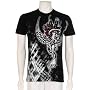 "JiPPiJ" Red Rose, Wing and Sword Cotton Adult Mens Fashion T-Shirt - New !
