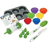 Curious Chef 16-Piece Cupcake and Decorating Kit