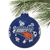 NBA Charlotte Bobcats Traditional Glass Ball Ornament