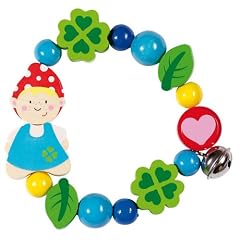 Greifling Phil Zwerg Holz Heimess Rassel Rappel Baby 735400 [Spielzeug]
