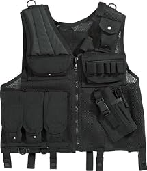 Black Quick Draw Multi-Pocket Gun Military Tactical Vest