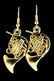 French Horn Earrings (Gold)