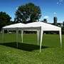 10 x 20 EZ POP UP WHITE Canopy New Gazebo NO Sidewalls