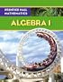 Prentice Hall Mathematics: Algebra 1: Student Edition (NATL)