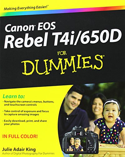 canon eos rebel t4i650d for dummies