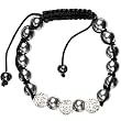 Clear Crystal Shamballa Bracelet Unisex