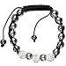 Clear Crystal Shamballa Bracelet Unisex