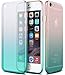 iPhone 6s Case,CLONG iPhone 6 6s Cover Colorful Clear Shell Slim Case Translucent Impact Resistant Flexible TPU Soft Bumper Case Protective Shell for Apple iPhone 6/6S 4.7 inch(Gradient Mint)