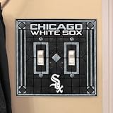Chicago White Sox - MLB Art Glass Double Switch Plate Cover