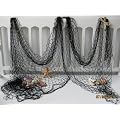 Deko Fischernetz schwarz 150x400cm mit Dekomaterial