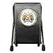 Pen Holder Desk Clock of Live Fast Die Young Skull Flames and Pistons (Harley Davidson, Hog, Motorcycle Riding, Bike Riding, West Coast Choppers, Orange County Choppers, American Chopper)