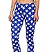 Ensasa Women'S Fashion Digital Print Blue Stars Spandex Strenchy Leggings (X-Small, Blue)