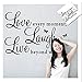 ShungHO love laugh live Wall Sticker DIY Mural Art Decal