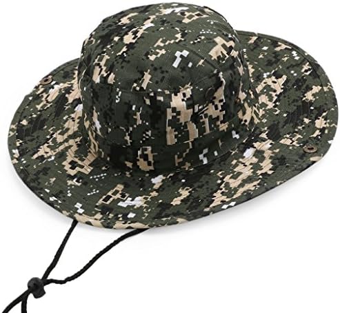 Zheli Men's Casual Military Camouflage Hunting Hat Boonie Hat Outdoor Activities 24 inch£¬ Digital Green