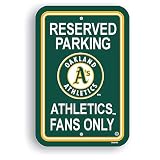Oakland Athletics A's Reserved Parking Sign