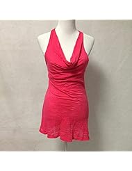 Tank Cowl Neck Cotton/Polyester Bodycon Dress 