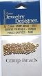 2.5mm Elegant Gold Crimp Bead