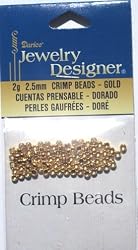 2.5mm Elegant Gold Crimp Bead