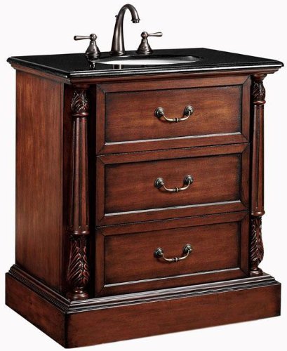 Flemming Bath Vanity 34.5Hx31W BROWN
