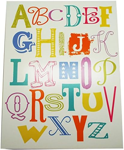 Alphabet Letters Wall Décor and Numbers For Kids Bedroom Decor Also Perfect For Teachers and Classroom Decorations (Alphabet)