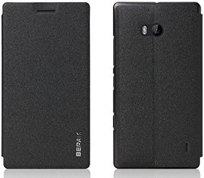 BEPAK Slim Flip PU Leather Cover Skin Case For Nokia Lumia 929 930,Black