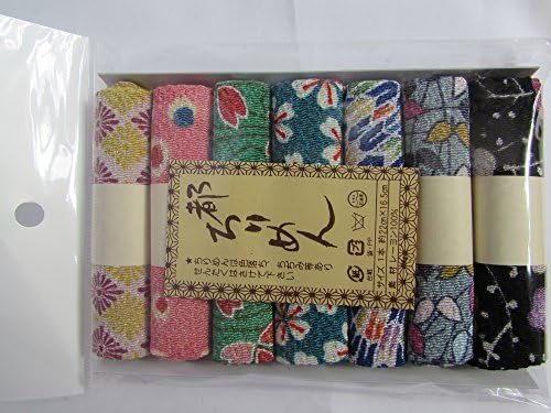 Modern print Series 7 Assort Pre-Cut (8.7 "× 6.5") Rayon Crepe Print Chirimen kimono Fabric Quilt Patchwork