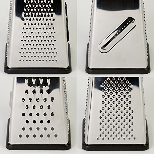 Oliver & Kline Boxed Grater Best 4Sided Cheese Grater & Vegetable
