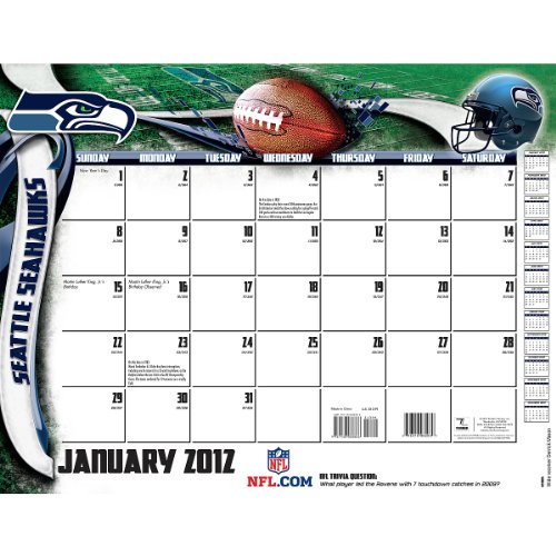Turner Seattle Seahawks 2012 22x17 Desk Calendar